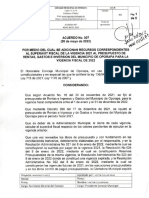 Acuerdo 007. (30 de Mayo de 2022) Superávit 2021.