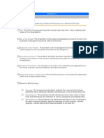 Format For Preparing A Research Proposal For A Research Project