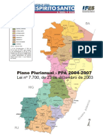 Secretaria de Economia e Planejamento do ES - PPA 2004-2007