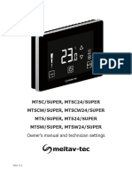 MTS-SUPER MTSC-SUPER - Operating Manual