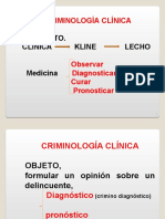 Análisis de la criminología clínica y sus objetivos de diagnóstico, pronóstico y tratamiento