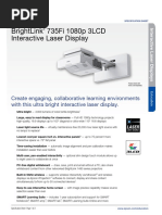 Brightlink 735fi 1080P 3Lcd Interactive Laser Display