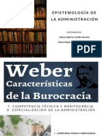 Epistemología de La Administración - BUrocrácia