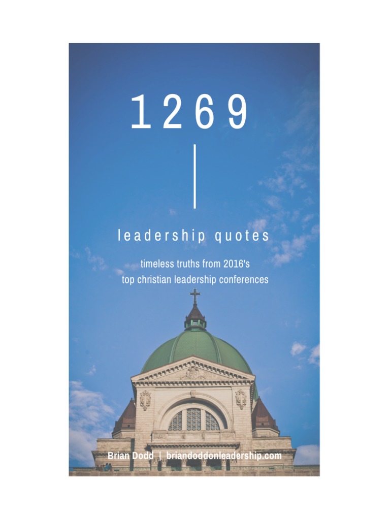 1269 Leadership Quotes PDF Virtue Jesus