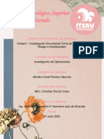 Toma de Decisiones y Riesgo e Incertidumbre en la Investigación de Operaciones