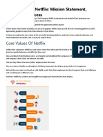 Core Values of Netflix