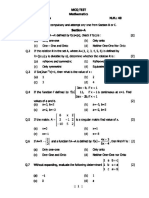 Maths MCQ Test RJPM