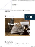 Contestação, Reconvenção e Revelia No Código de Processo Civil (NCPC)