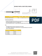 Hanger Bolt With L-Foot Steel Purlin: Technical Specifications