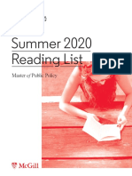 MPP Summer Reading List