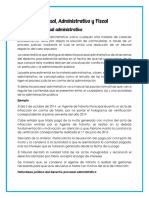 Derecho Procesal Administrativo y Fiscal