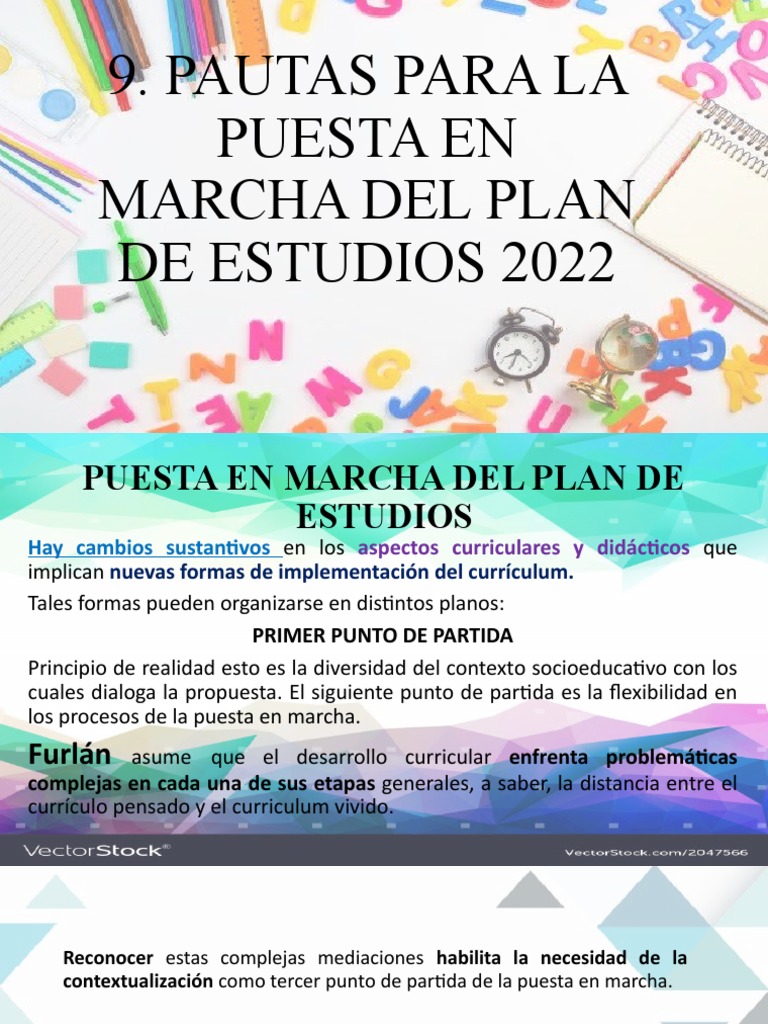 Pautas para el Plan de Estudios 2022 | PDF | Plan de estudios | Pedagogía