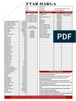 Price List Bros Group