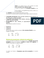 Teoria de Ecuaciones Lineales