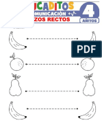 Trazos Rectos para Ninos de 4 Anos