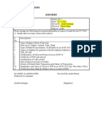 Audit Memo for KSMC & Associates Requests Documents for FY 2010-11 Audit