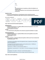 The Idea of Hypothesis Testing