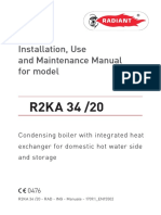 Installation, Use and Maintenance Manual For Model