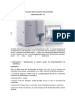 Manual Mindray Analizador Hematologico Automatizado