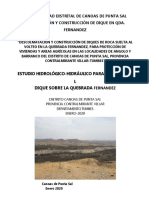 Informe Hidrologico-Hidraulico Dique en Quebrada Fernandez