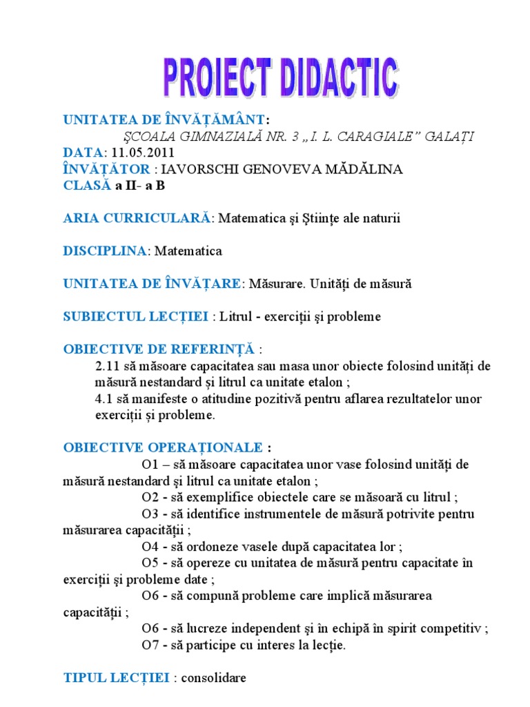 Proiect Matematica | PDF