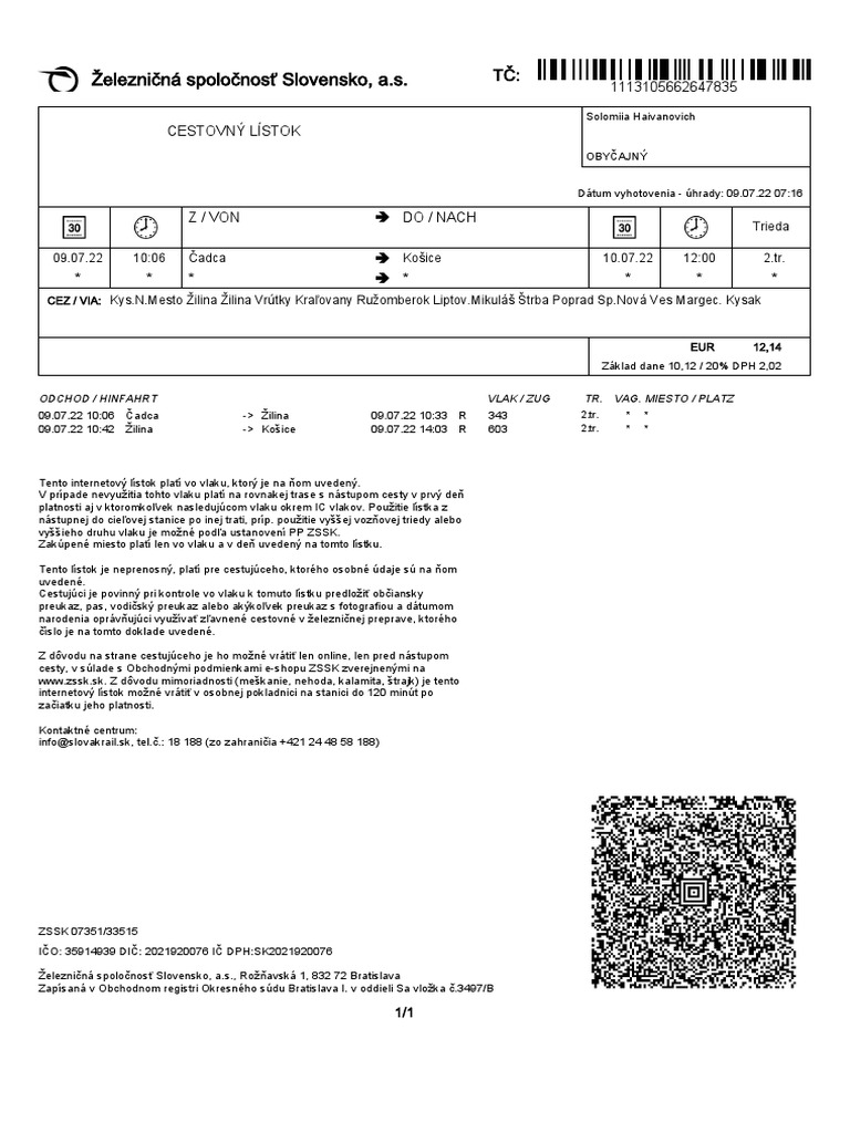 ZSSK Itd 20220709071813 | PDF