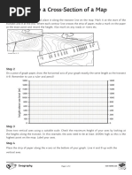 Creating Cross-Sections in Geography | PDF | Contour Line | Topography
