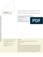 The Quantum Anomalous Hall Effect: Theory and Experiment: Further