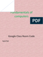 Fundamentals of Computers (5.7.2020)