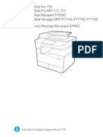 HP Pagewide Pro 7xx CPDM