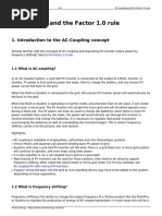 AC-coupling and The Factor 1.0 Rule