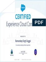 Experience Cloud Consultant: Ramandeep Singh Duggal