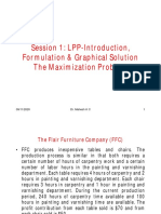 S1-LPP Formulation - Graphical Solution of Max