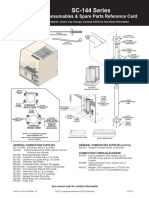 SC-144 Series: Consumables & Spare Parts Reference Card