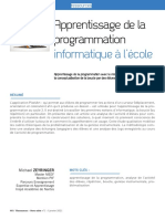 4-Apprentissage de La Programmation Informatique A L Ecole Primaire