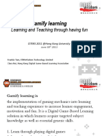 Gamify Learning: Learning and Teaching Through Having Fun