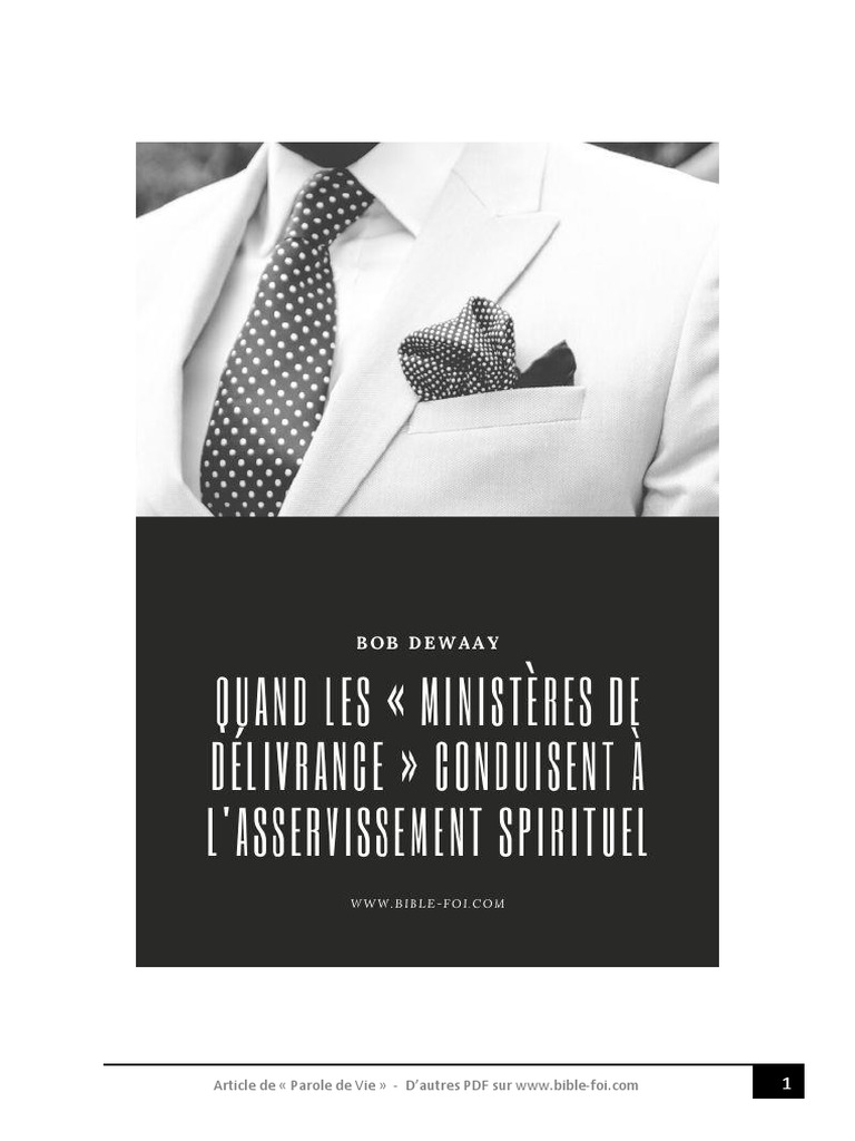 Les Ministeres de Delivrance | PDF | Démons | Dieu