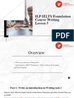 ILP IELTS Foundation Course Writing Lesson 5