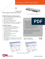 Cpi 7586L Buc Redundancy Switching System: Designed To Integrate Easily With Cpi'S Range of Solid State Bucs