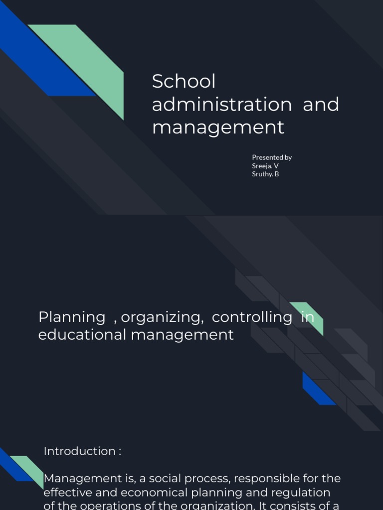 Planning, Organizing Controlling, in Educational Management PDF Experience Learning