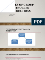 Types of Group Controlled Instructions