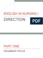 English in Nursing I: Direction