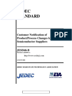 Jedec Standard: Customer Notification of Product/Process Changes by Semiconductor Suppliers