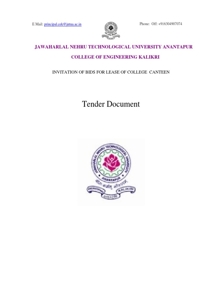 CANTEENTENDER2021CEK PDF Lease Foods