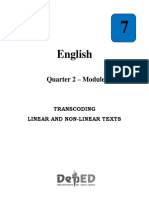 English 7-Q2-M7-Transcoding Linear & Non-Linear Texts