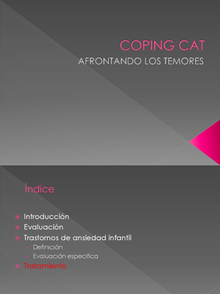 Programa Coping Cat para Niños Ansiosos | PDF | Ansiedad | Fobia