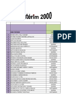 Suivi Formations Des Agents Intérim 2000
