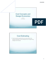 Cost Concepts and Design Economics