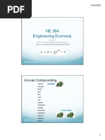 NE 364 Engineering Economy: Annual Compounding