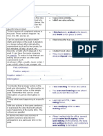 Past Simple and Continuous Running Dictation Worksheet